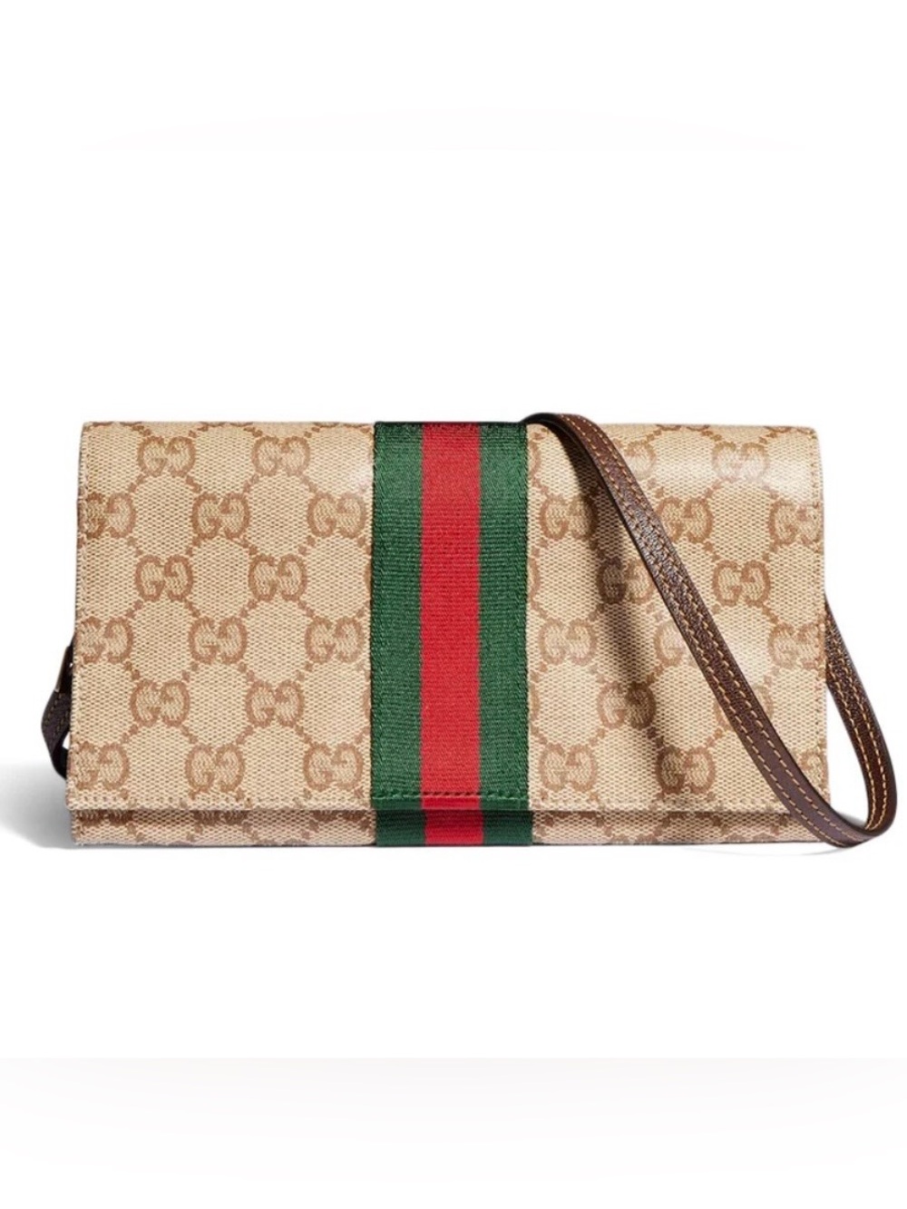 GUCCI Web strips pouch with strap crossbody bag shoulder bag